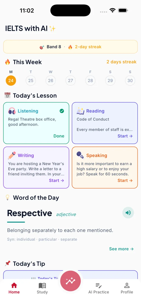 Home with Today’s Lesson